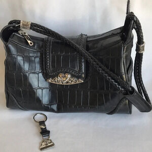 M.C. black bag with silver accents
